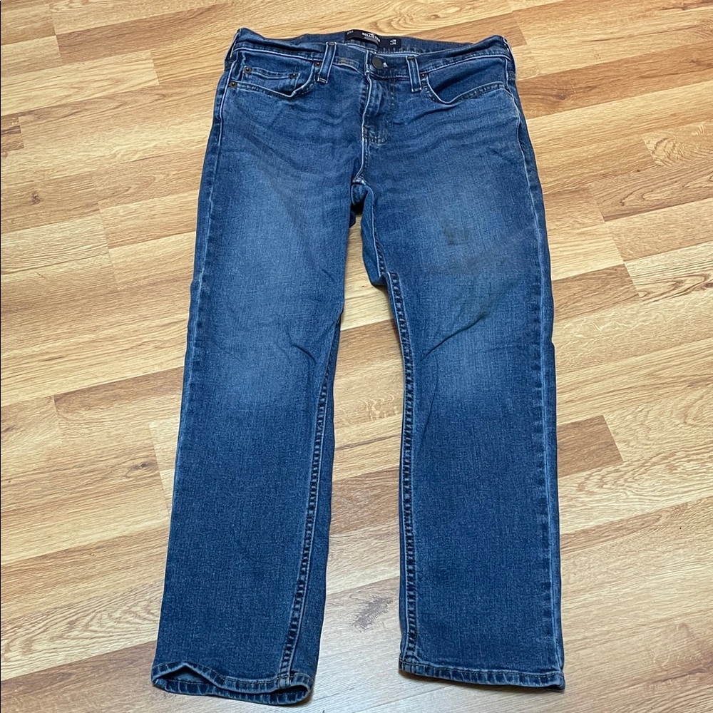 Hollister Men's Slim Straight Blue Jeans